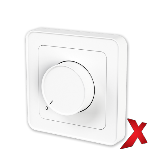 X.DIMMER INNF 2POL UNIVERSAL HVIT 4-400W