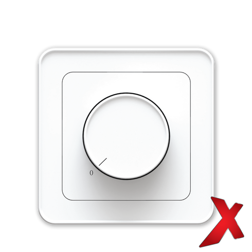 X.DIMMER INNF 2POL UNIVERSAL HVIT 4-400W