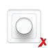 X.DIMMER INNF 2POL UNIVERSAL HVIT 4-400W