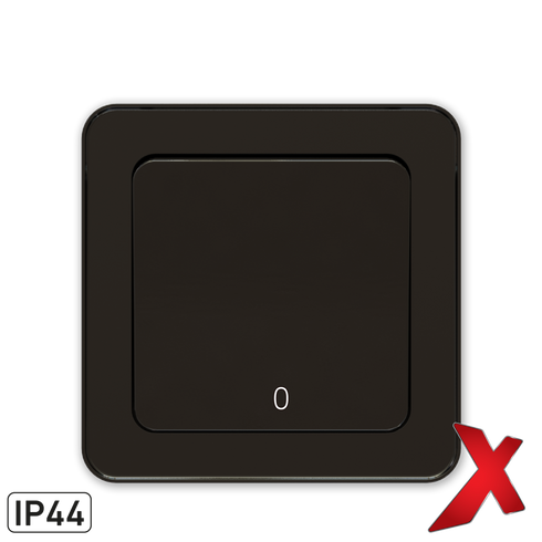 X.BRYTER INNF 2POL IP44 SORT 16/2 HURTIGKOBLING