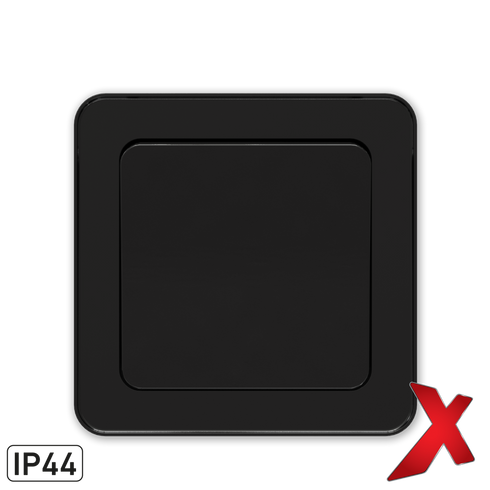 X.BRYTER INNF 1POL/ENDEV IP44 SORT 16/1-6 HURTIGKOBLING
