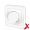 X.RAMMEKIT DIMMER 1POL UNIV HVIT M/DIMMEHJUL OG RAMMER