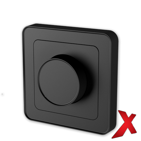X.RAMMEKIT DIMMER 1POL UNIV SORT M/DIMMEHJUL OG RAMMER