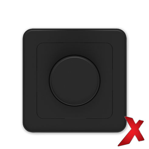 X.RAMMEKIT DIMMER 1POL UNIV SORT M/DIMMEHJUL OG RAMMER