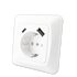 STIKK INNF M/J ENKEL M/USB A+C 18W USB SCALA ICE HURTIGKOBLING