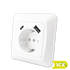 STIKK INNF M/J ENKEL M/USB A+C 18W USB SCALA ICE HURTIGKOBLING