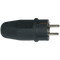 STØPSEL GUMMI IP44 16A SORT PROFF FOR 3G2,5MM