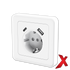 X.STIKK INNF ENKEL M/USB A+C HVIT 18W USB HURTIGKOBLING
