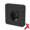X.STIKK INNF ENKEL M/USB A+C SORT 18W USB HURTIGKOBLING