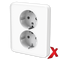 X.STIKK INNF M/J DOBBEL LAV HVIT HK KUN I 1,5BOKS