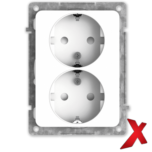 X.STIKK INNSATS DOBBEL 2S LAV HVIT HK KUN I 1,5BOKS