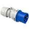 STØPSEL 230V 316-9 3P+J, IP44 PCE