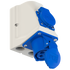 KOMBI STIKK 230V 216-6 IP44 2P+J PCE
