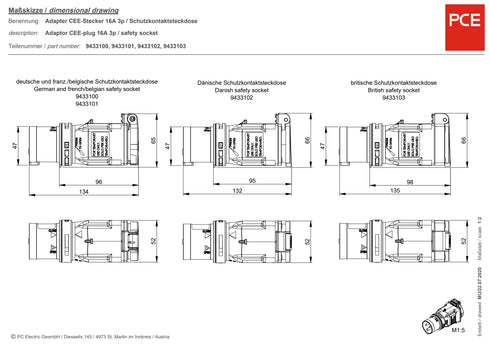 OVERGANG 230V 216-6 TIL SCHUKO