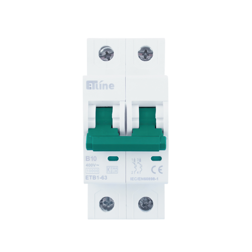 ETLINE AUTOMAT 2P 10A-B-KAR 10kA