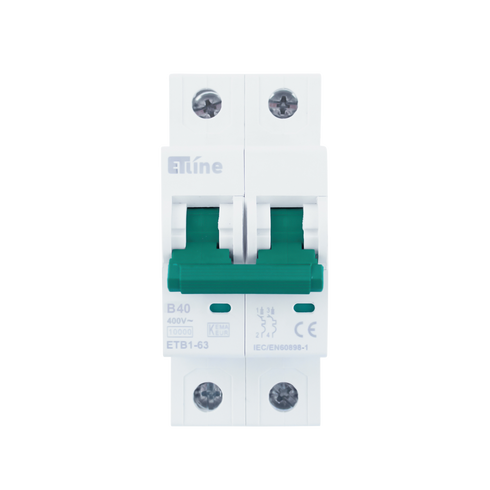 ETLINE AUTOMAT 2P 40A-B-KAR 10kA