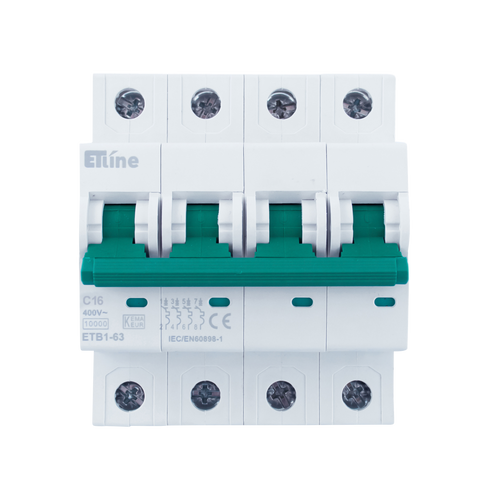 ETLINE AUTOMAT 4P 16A-C-KAR 10kA