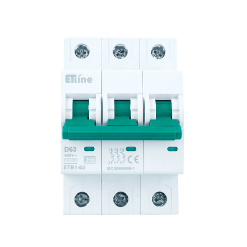 ETLINE AUTOMAT 3P 63A-D-KAR 10kA