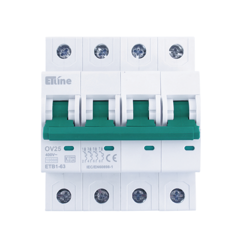 ETLINE OVERLASTVERN 4P 25A 10kA