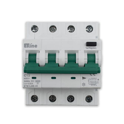 ETLINE JFA EL 3P+N4M 13A-C-KAR TN 30mA 6kA ELEKTRONISK