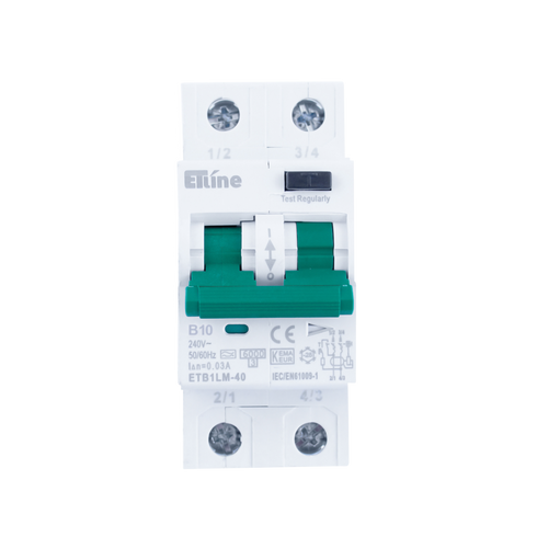 ETLINE JFA 2P2M 10A-B-KAR 30mA 6kA