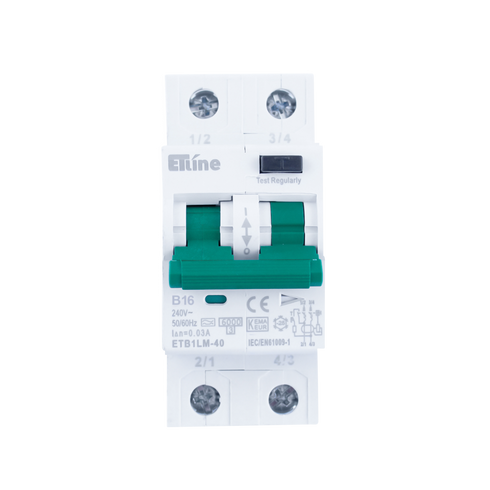 ETLINE JFA 2P2M 16A-B-KAR 30mA 6kA
