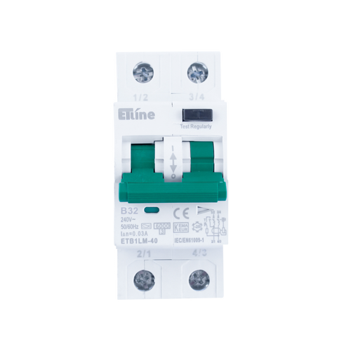 ETLINE JFA 2P2M 32A-B-KAR 30mA 6kA