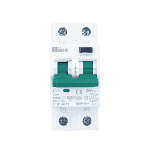 ETLINE JFA 2P2M 16A-C-KAR 30mA 6kA