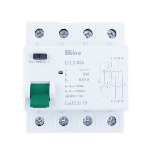 ETLINE JFB 4P4M 63A 30mA TYPE A