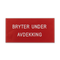 ETLINE MERKESKILT BRYTER UNDER AVDEKKING