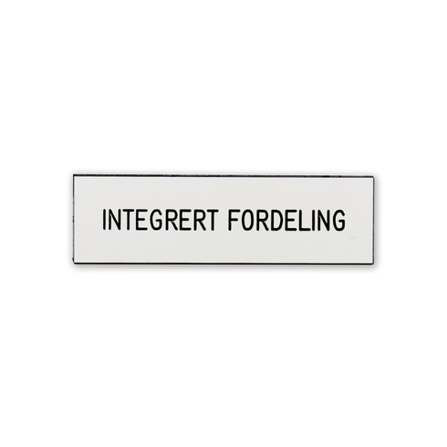 ETLINE MERKESKILT INTEGRERT FORDELING