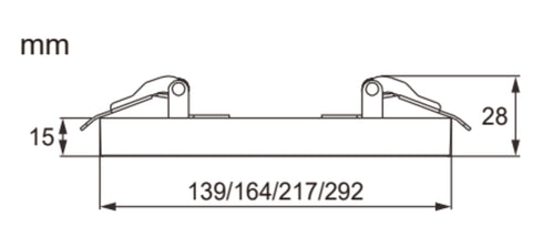 ETLED FLAT 12W HVIT 1000LM IP20 Ø=164MM