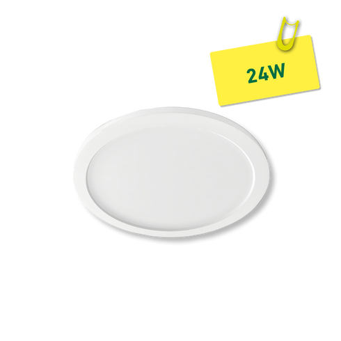 ETLED FLAT 24W HVIT 2280LM IP20 Ø=292MM
