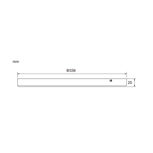 ETLED FLAT PRO DEKORRING SORT M/HULL FOR PIR