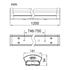 ETLED DROP-S 42W M/SENSOR IP44 1200MM 3000/4000K