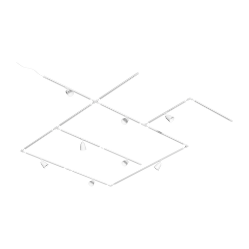 Pendeladapter for skinne Hvit