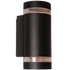 Focus vegg sort. GU10, 2x35W