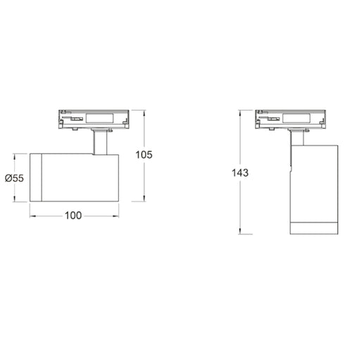ETLED STAR 1-TENNING SPOT HVIT GU10, MAX 7W LED