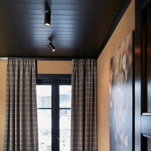 ETLED STAR SPOT GU10 SORT TAKMONTERING MAX 7W LED
