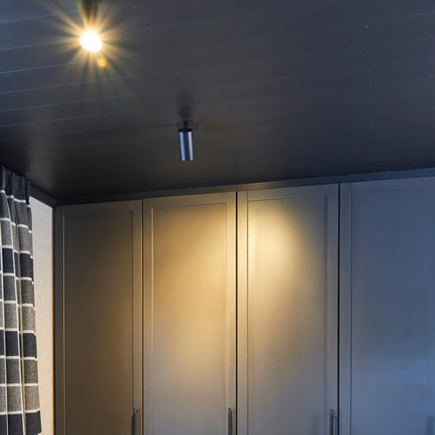 ETLED STAR SPOT GU10 SORT TAKMONTERING MAX 7W LED