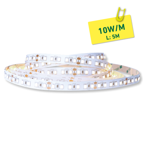 ETLED STRIP 10W IP20 3000K 10MM 24V DC 5M CRI 80 1300LM/M