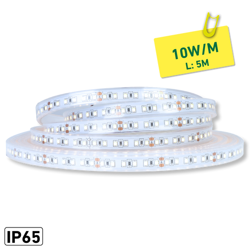 ETLED STRIP 12,8W IP65 3000K 10MM 24V DC 5M CRI 80 1190LM/M