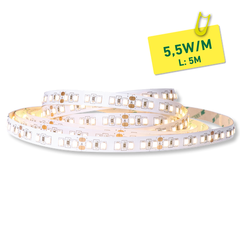 ETLED STRIP 5,2W IP20 2700K 10MM 24V DC 5M CRI 80 500LM/M