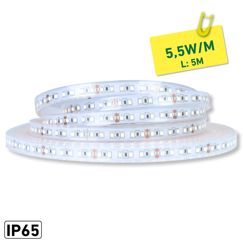 ETLED STRIP 5,2W IP65 3000K 12MM 24V DC 5M CRI 80 500LM/M