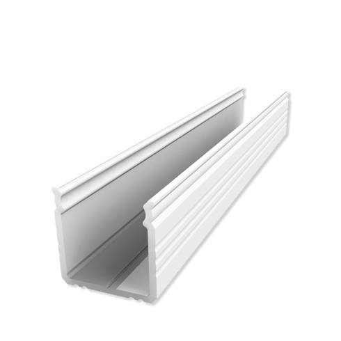 ETLED STRIP PROFIL HØY HVIT PÅVEGG H:16MM L:2020MM