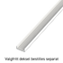 ETLED STRIP PROFIL X.LAV HVIT PÅVEGG H:6MM L:2020MM