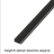 ETLED STRIP PROFIL X.LAV SORT PÅVEGG H:6MM L:2020MM