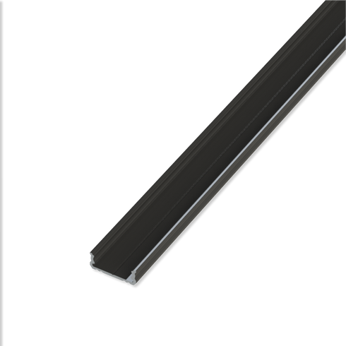 ETLED STRIP PROFIL X.LAV SORT PÅVEGG H:6MM L:2020MM
