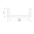 ETLED STRIP PROFIL X.LAV SORT PÅVEGG H:6MM L:2020MM