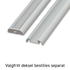 ETLED STRIP PROFIL BUET HVIT PÅVEGG H:8.5MM L:2020MM